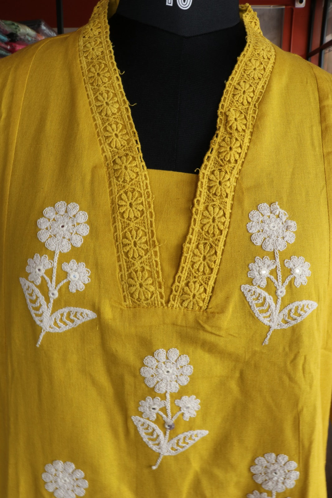 YELLOW COTTON CO ORD SET