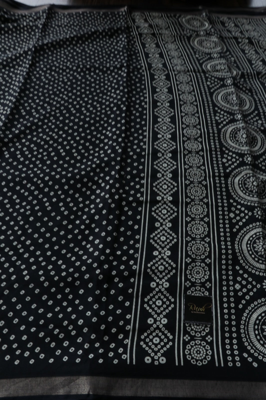 BLACK COTTON MIX SAREE