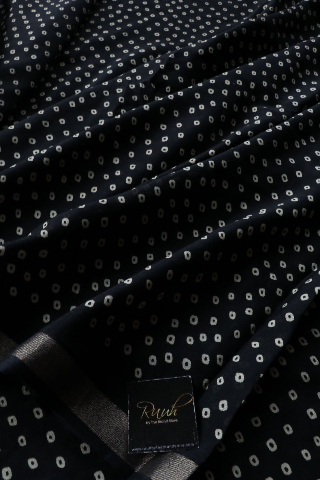 BLACK COTTON MIX SAREE