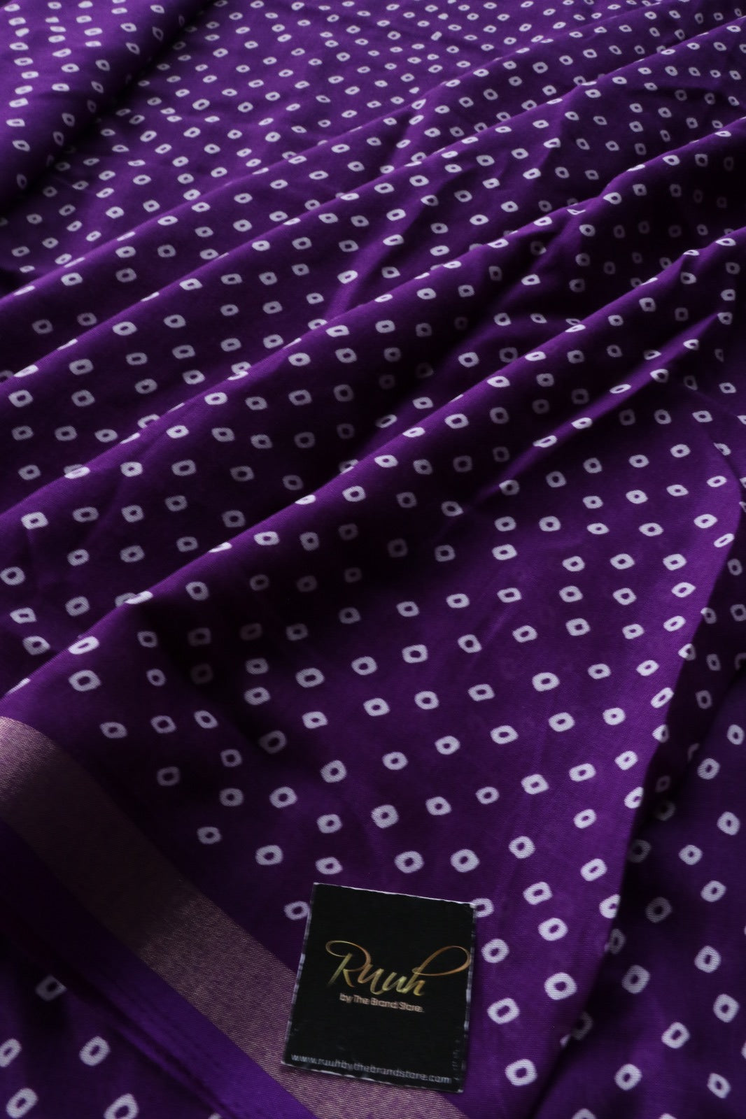 PURPLE COTTON MIX SAREE