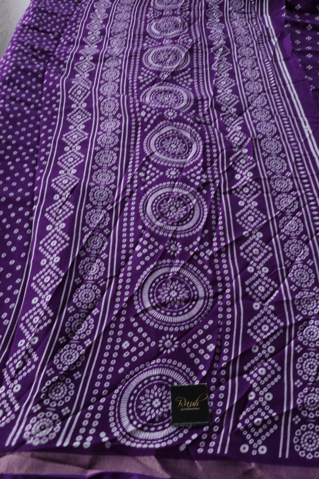 PURPLE COTTON MIX SAREE