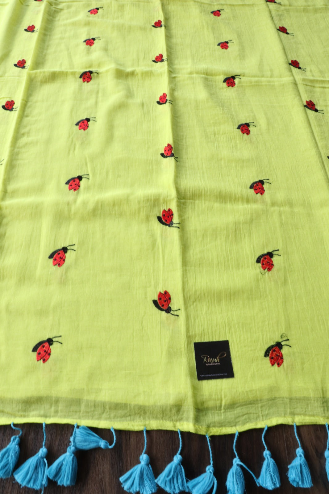 NEON MULMUL HONEY BEE EMBROIDERY