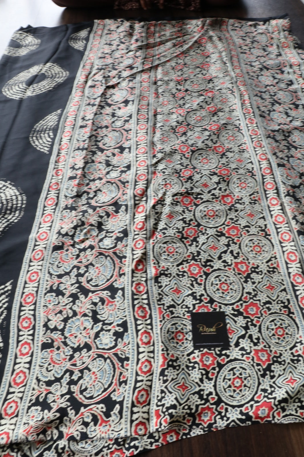 BLACK SEMI MODAL SATIN SILK