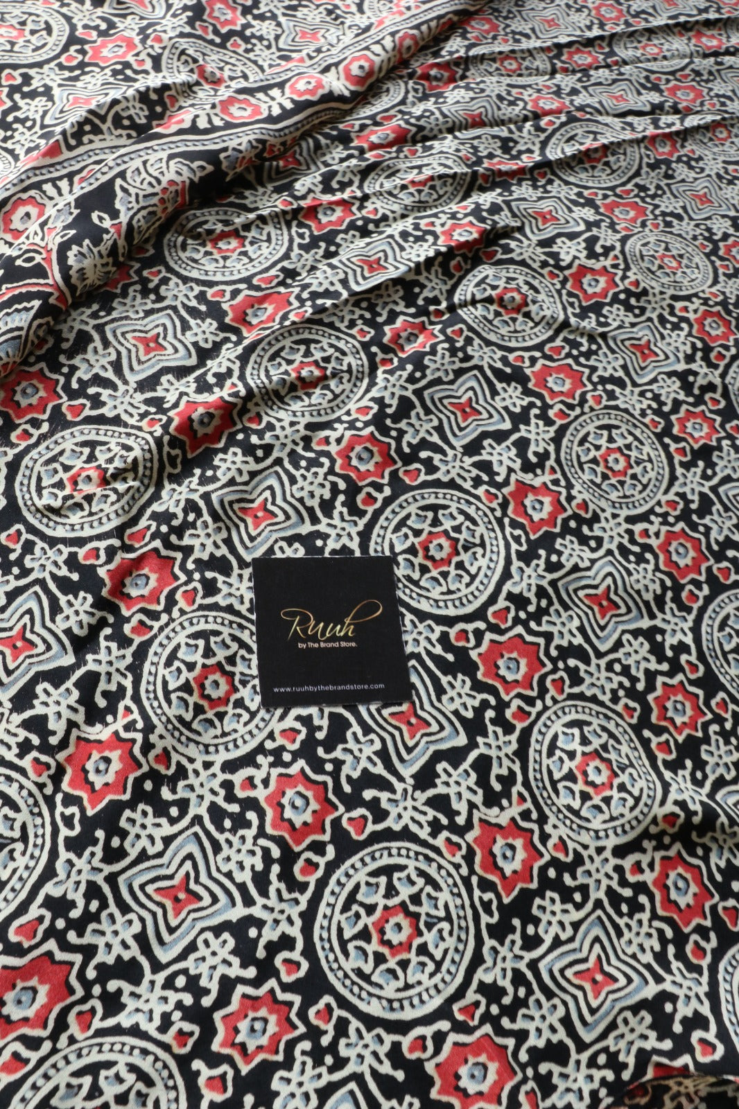 BLACK SEMI MODAL SATIN SILK
