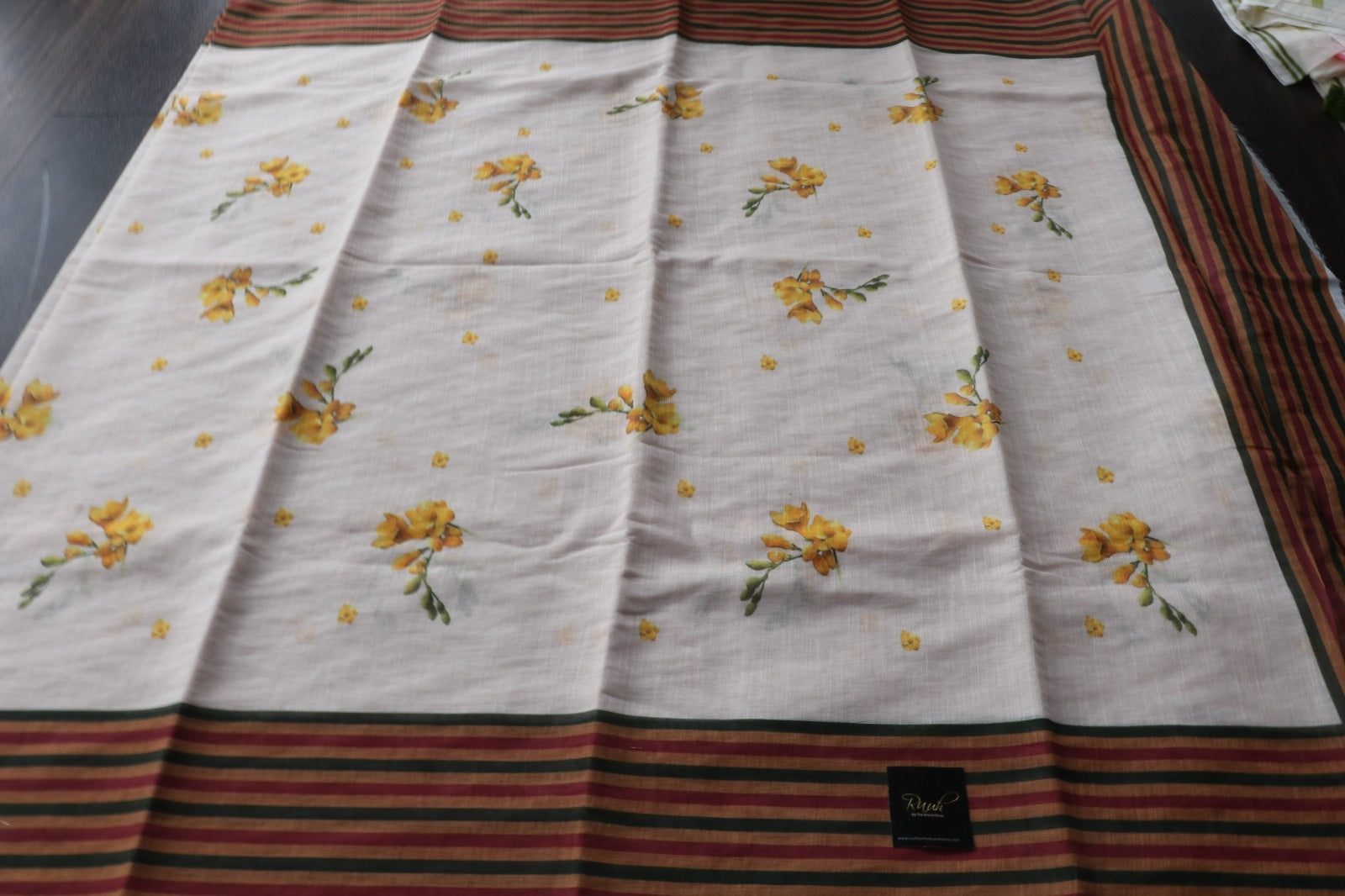 SEMI LINEN FLORAL PRINT