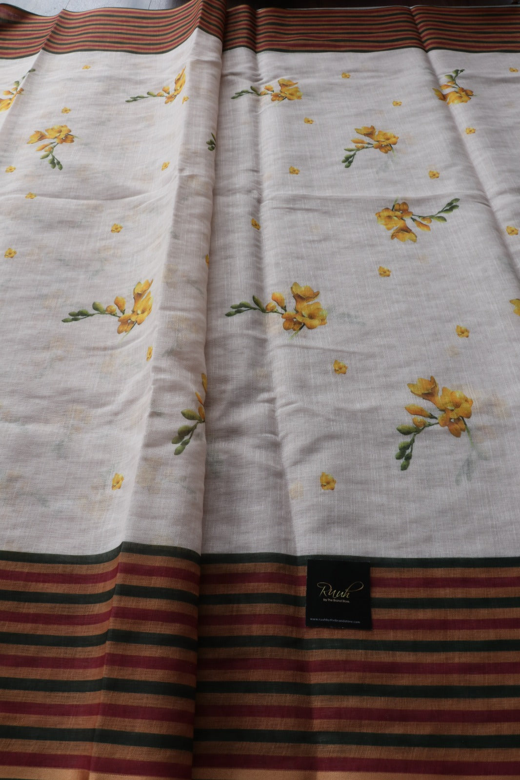 SEMI LINEN FLORAL PRINT