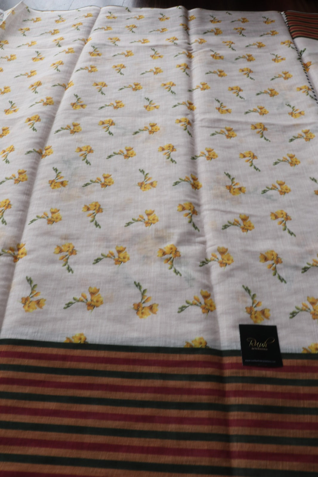 SEMI LINEN FLORAL PRINT