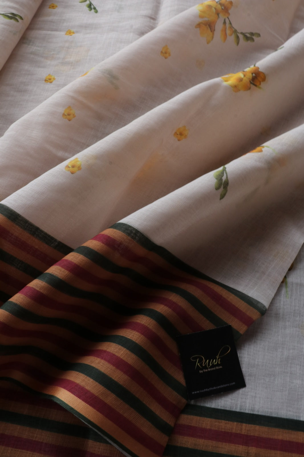 SEMI LINEN FLORAL PRINT