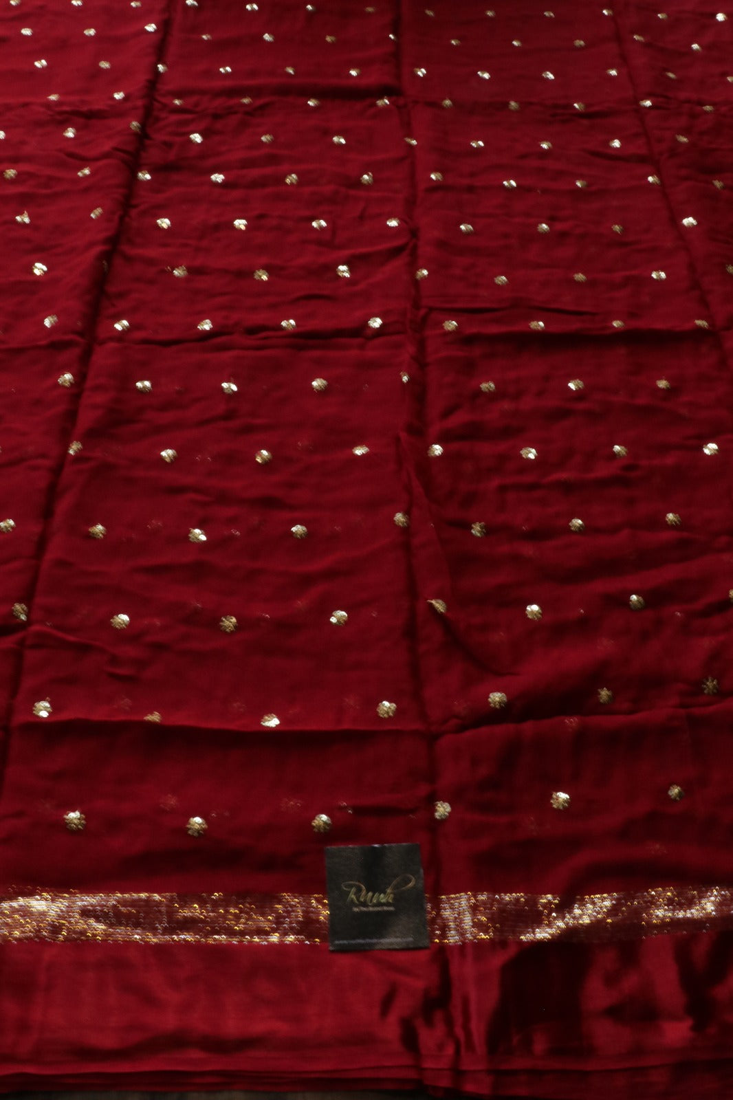 MAROON VISCOSE GEORGETTE