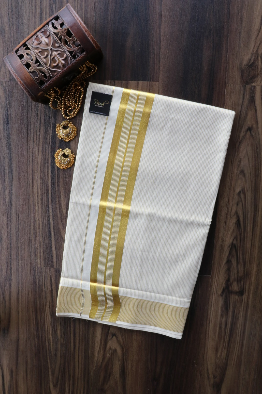COTTON MICROCHECK SAREE