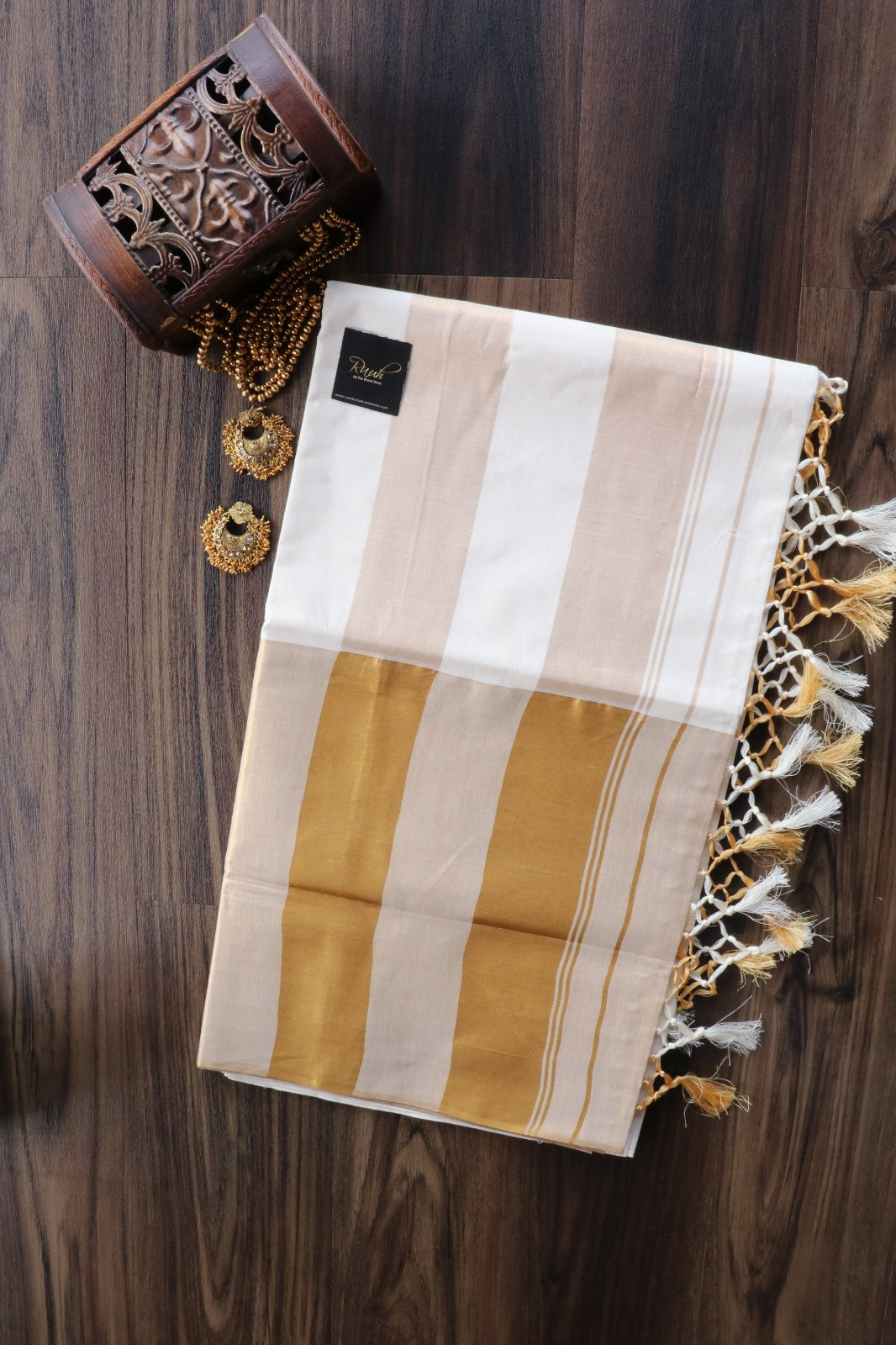 COTTON SAREE WITH BIG ZARI BORDER