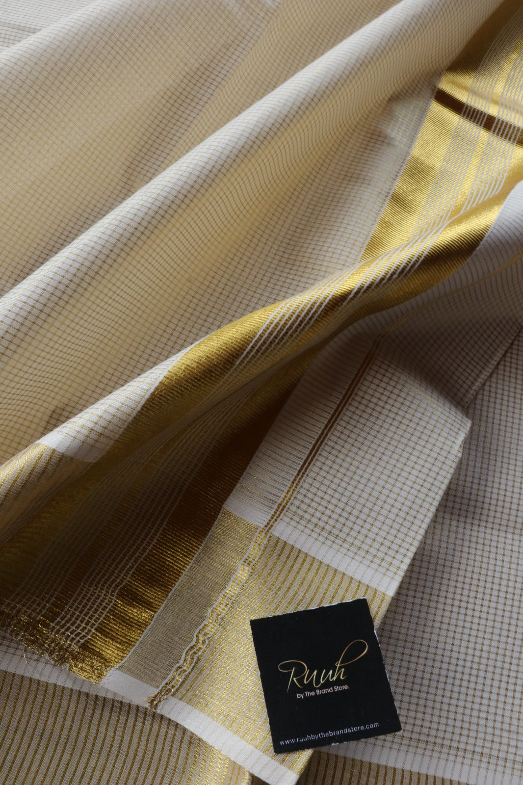 COTTON MICROCHECK SAREE