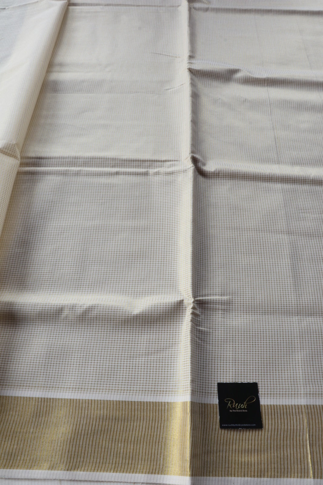 COTTON MICROCHECK SAREE