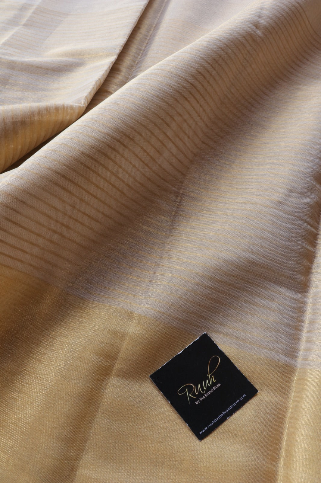 BANARASI TISSUE WITH STRIPE ON LOWER PART