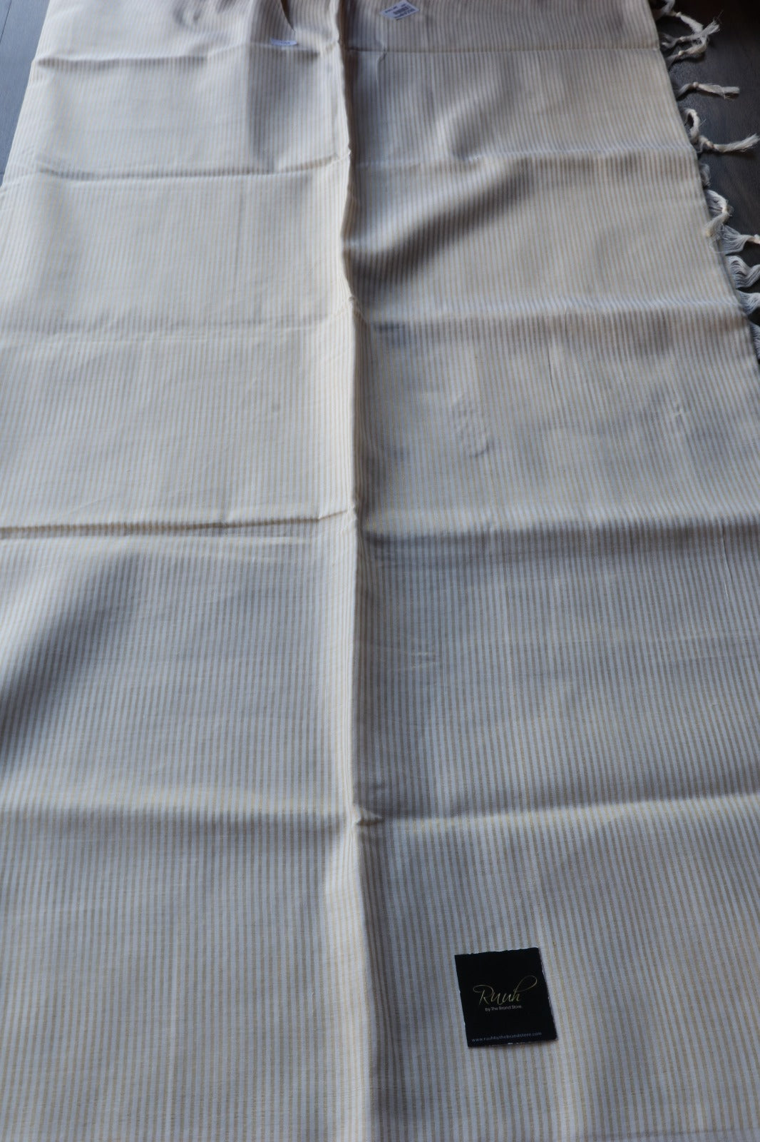 KERALA COTTON STRIPE SAREE WITHOUT BORDER