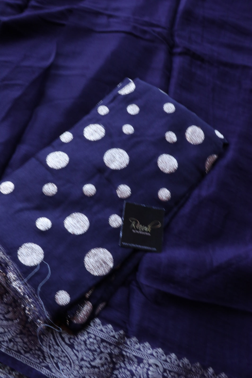 PURPLE VISCOSE CHINNON SAREE