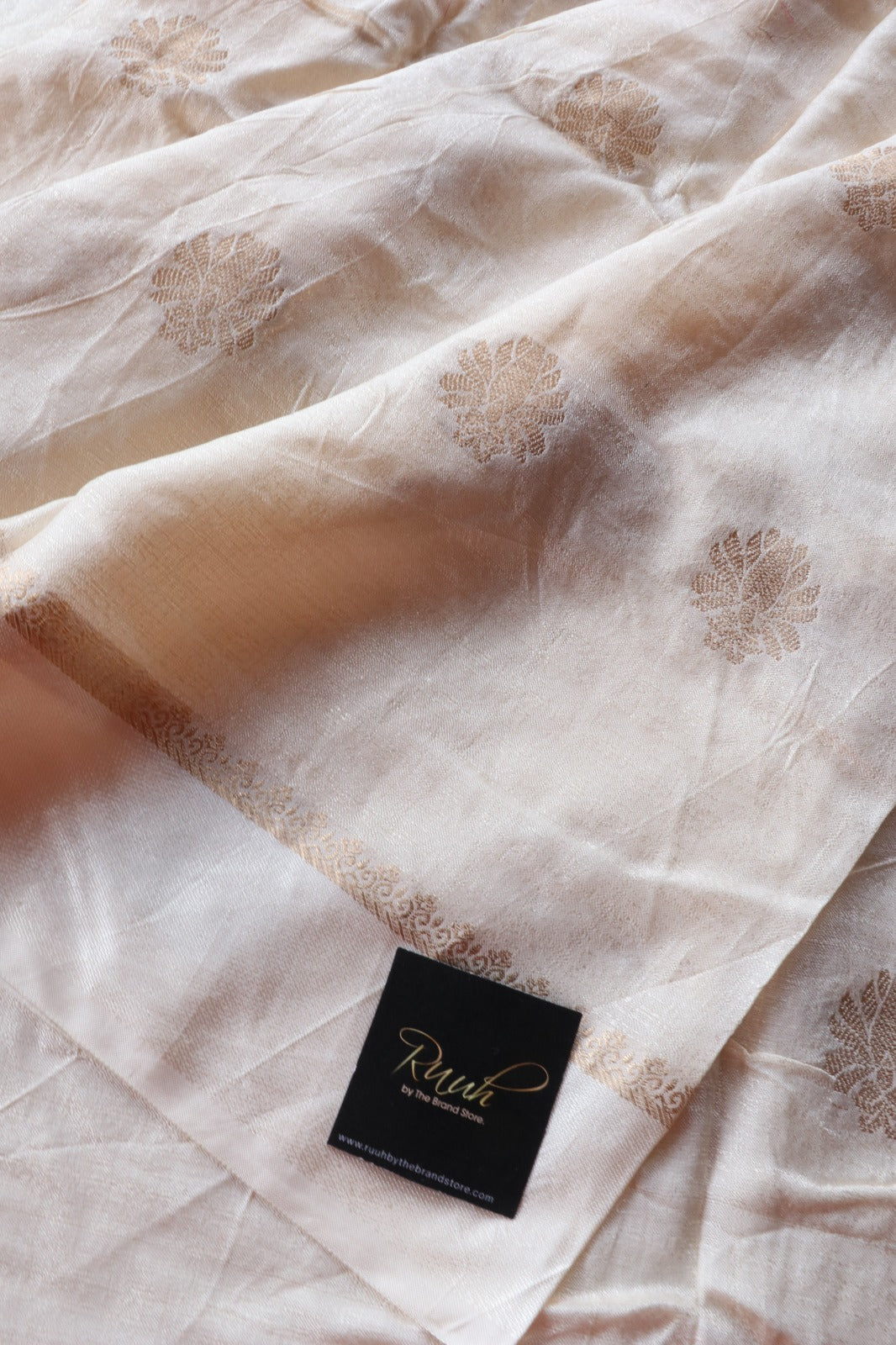 VISCOSE KHADI SILK IN CREAM COLOUR