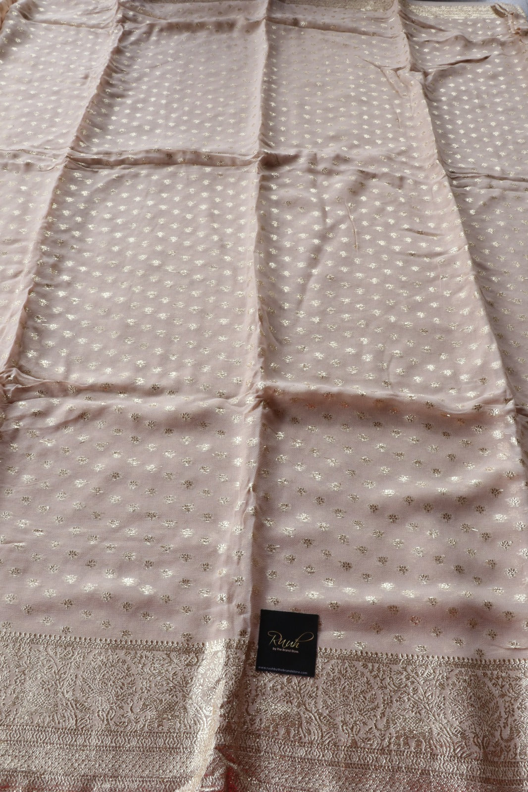 VISCOSE SAREE IN BEIGE COLOUR