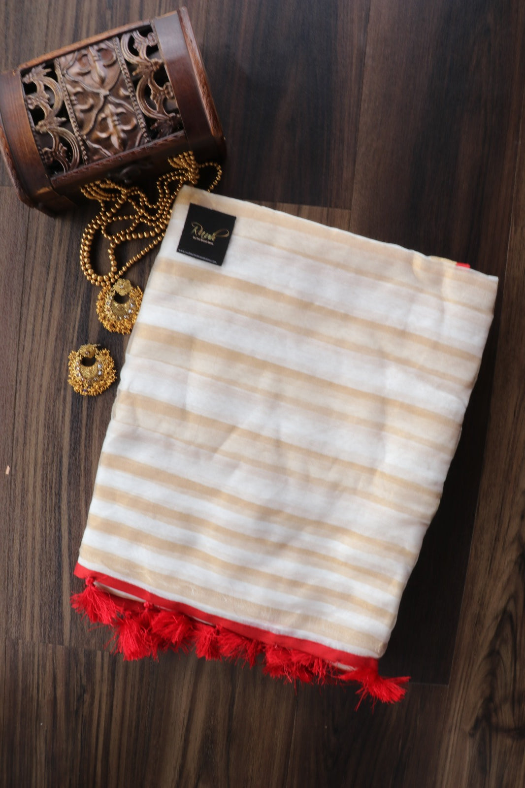 MODAL TISSUE STRIPE SAREE