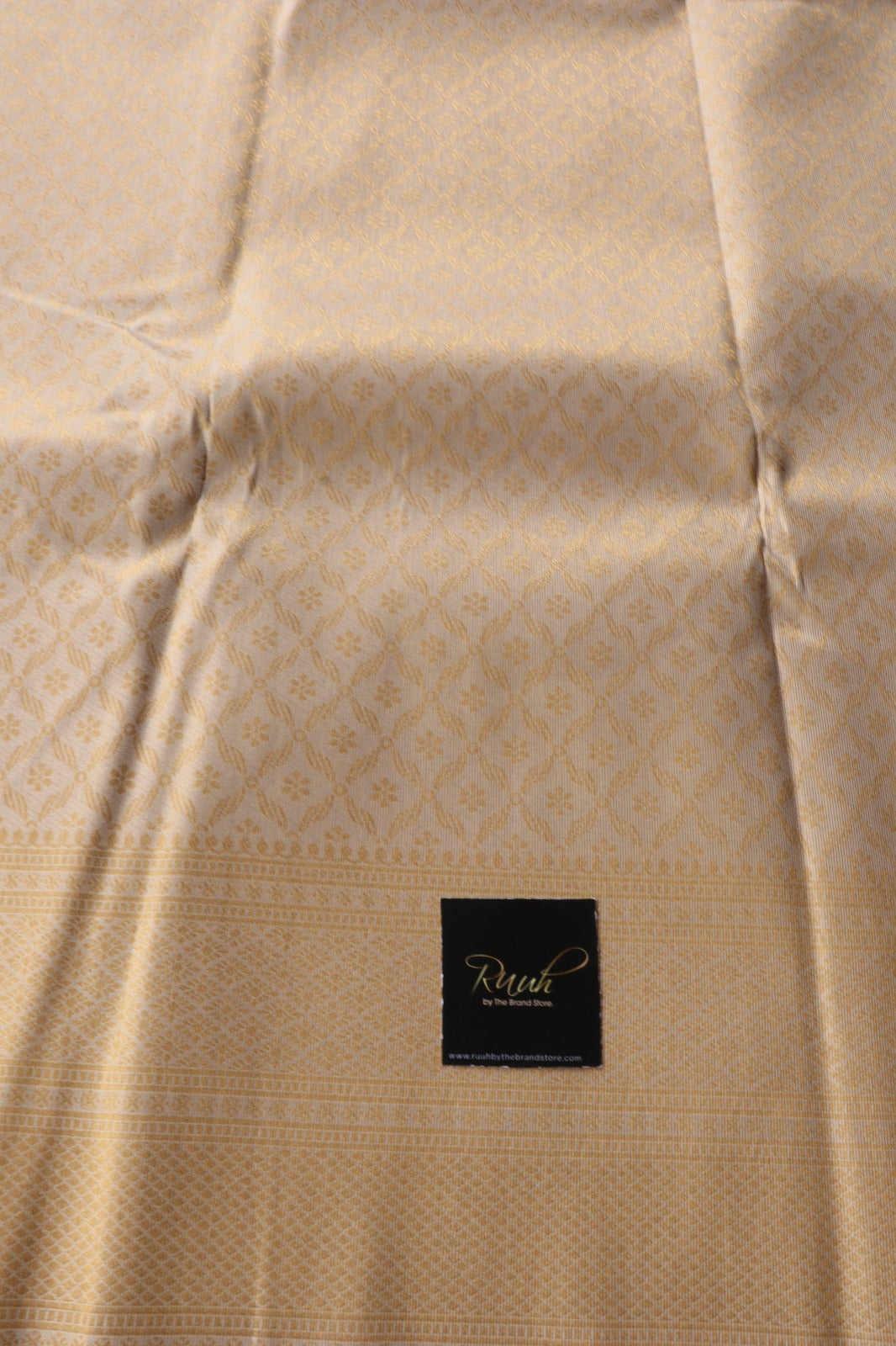 ONAM SPECIAL LIGHT GOLD WOVEN DESIGN SAREE