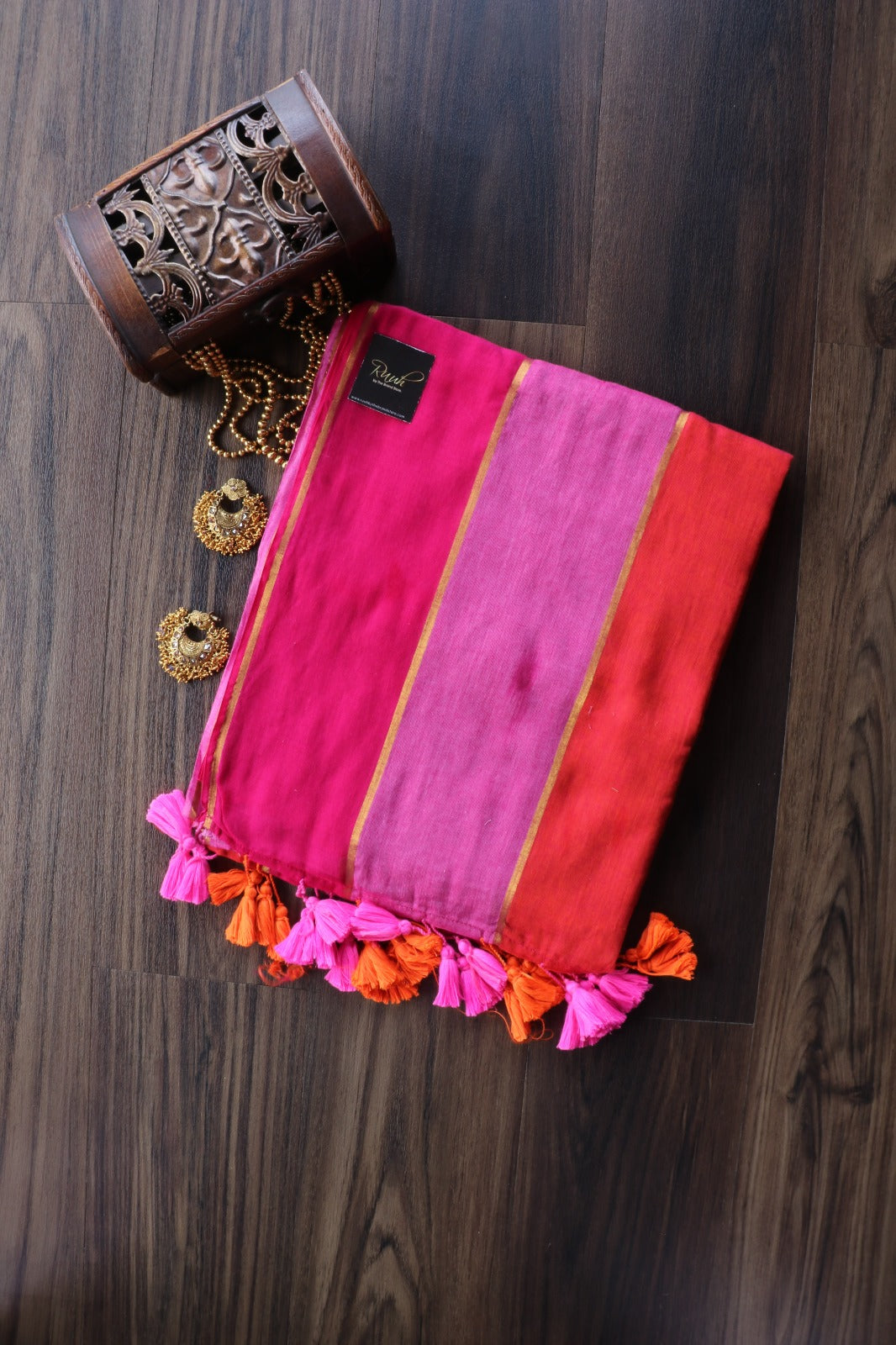 MULMUL MULTI COLOUR SAREE