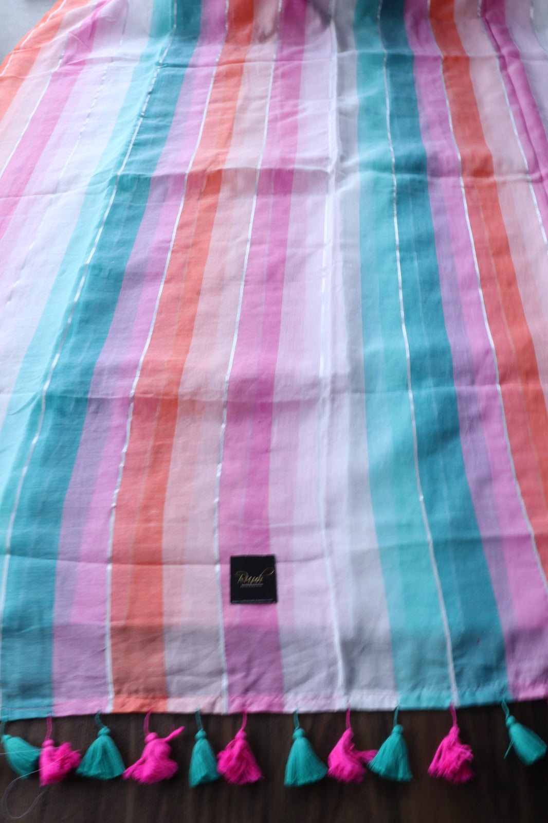 MULMUL MULTI COLOUR SAREE