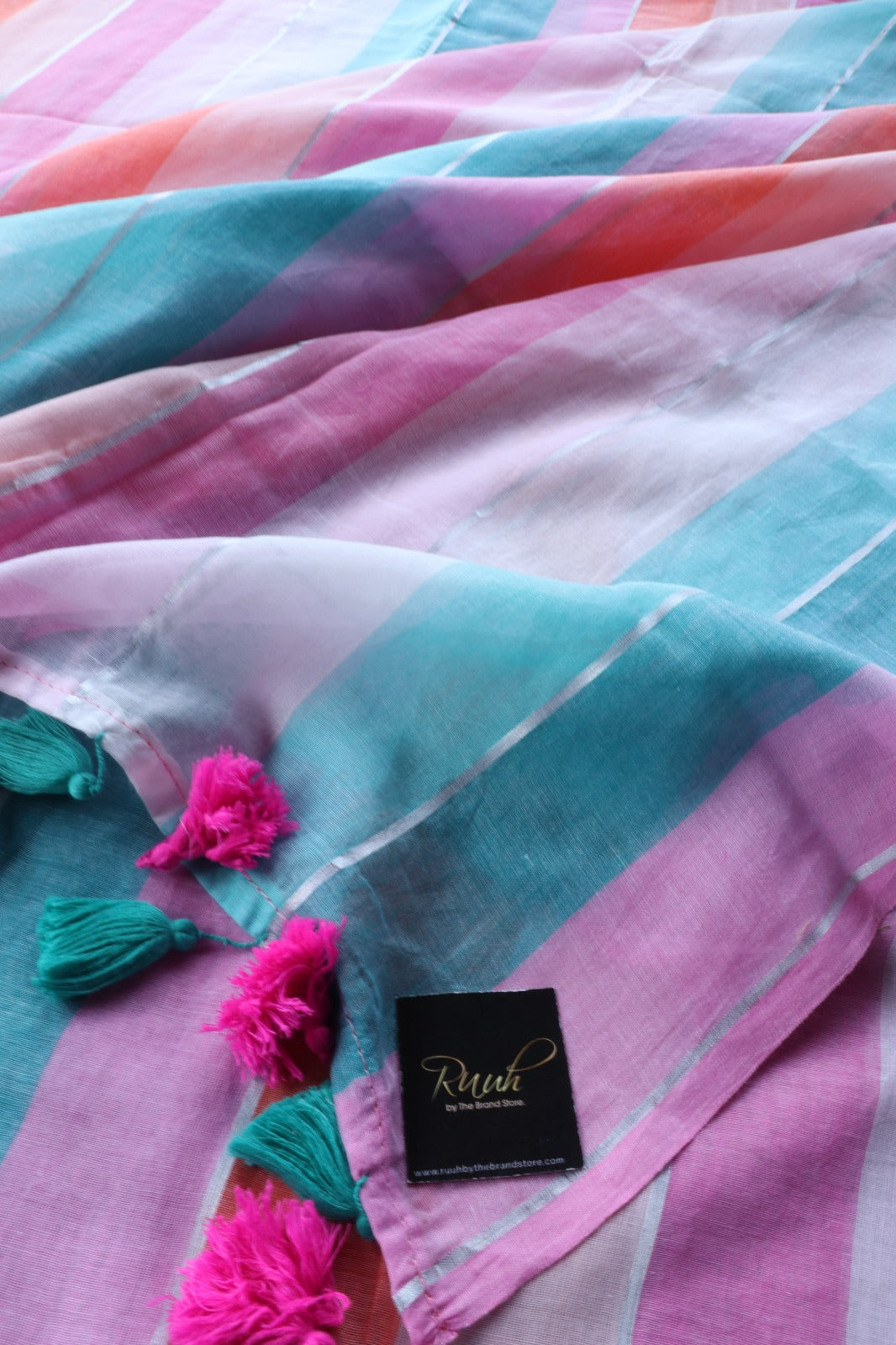 MULMUL MULTI COLOUR SAREE