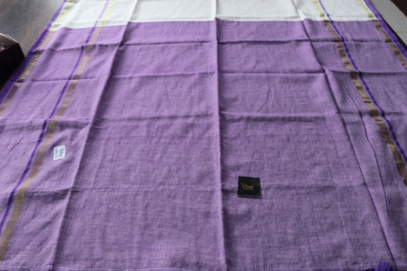 OFFWHITE MULCOTTON SAREE