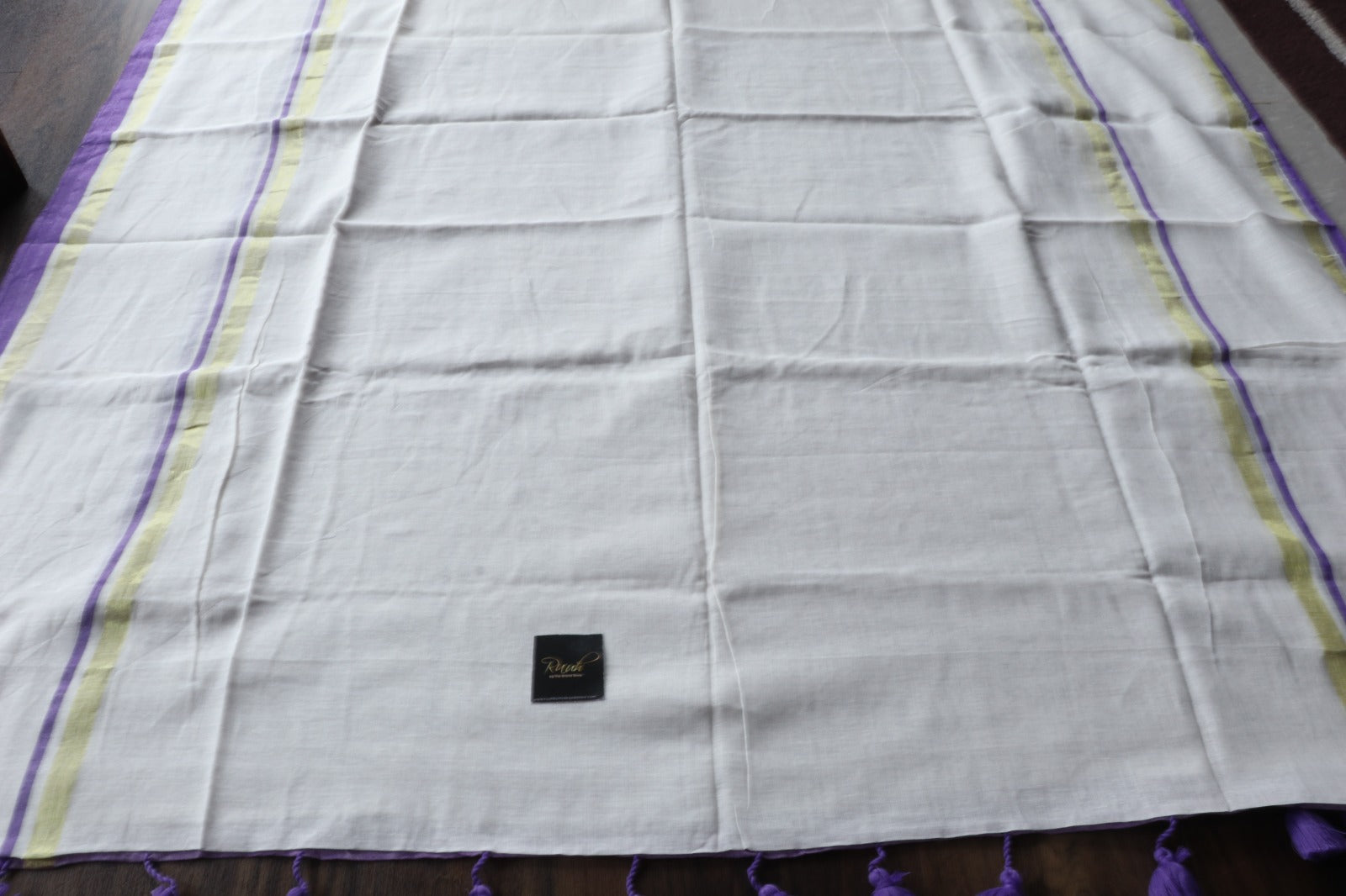 OFFWHITE MULCOTTON SAREE