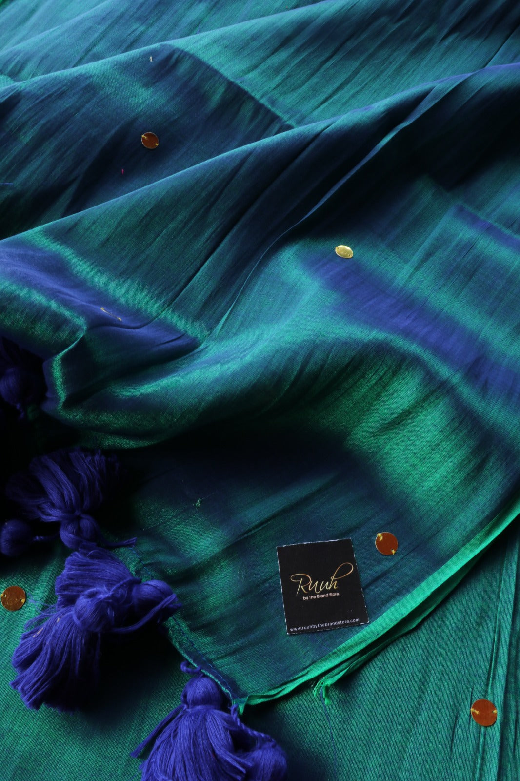 PEACOCK COLOUR MUL TISSUE WITH SEQUENCE