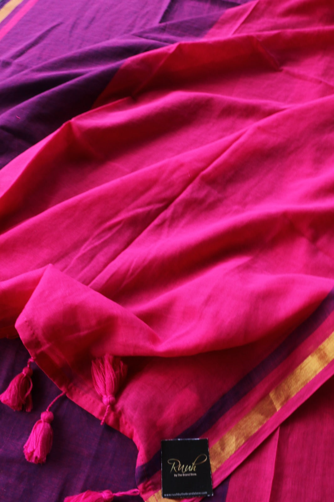 MUL COTTON SAREE IN HALF AND HALF PATTERN