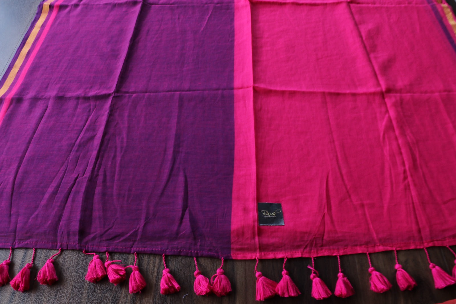 MUL COTTON SAREE IN HALF AND HALF PATTERN