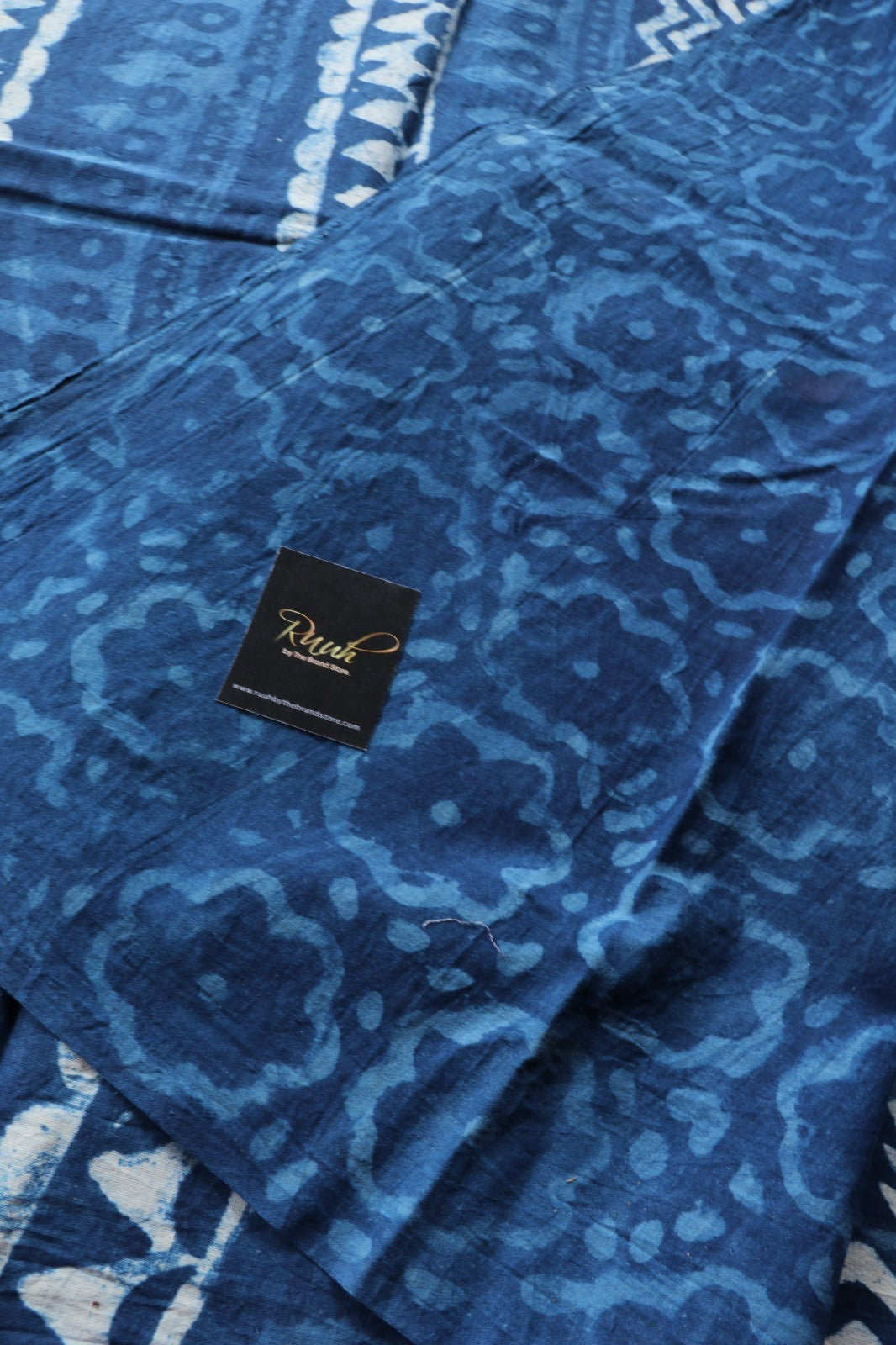 JAIPUR COTTON SAREE IN INDIGO COLOUR