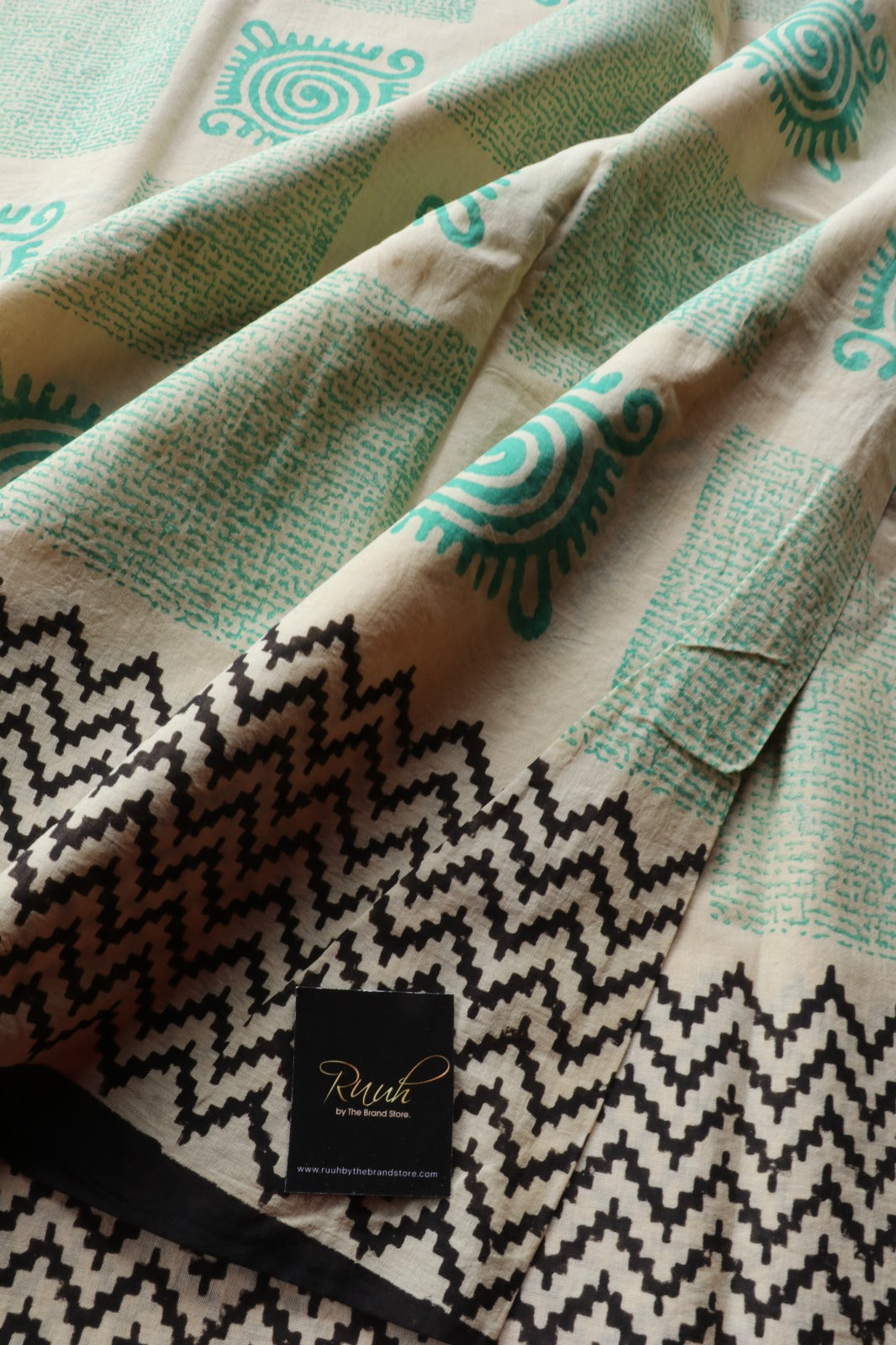JAIPUR COTTON SAREE IN CREAM COLOUR
