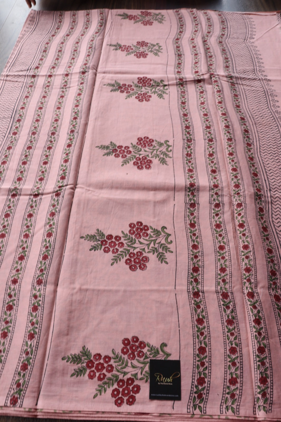JAIPUR COTTON SAREE IN MAUVE COLOUR