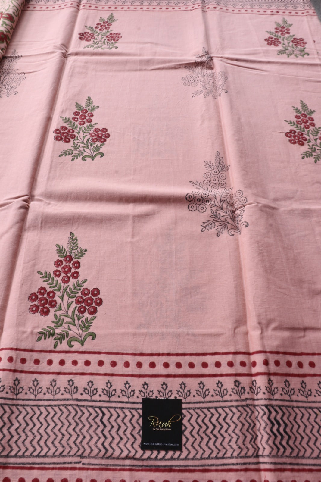 JAIPUR COTTON SAREE IN MAUVE COLOUR