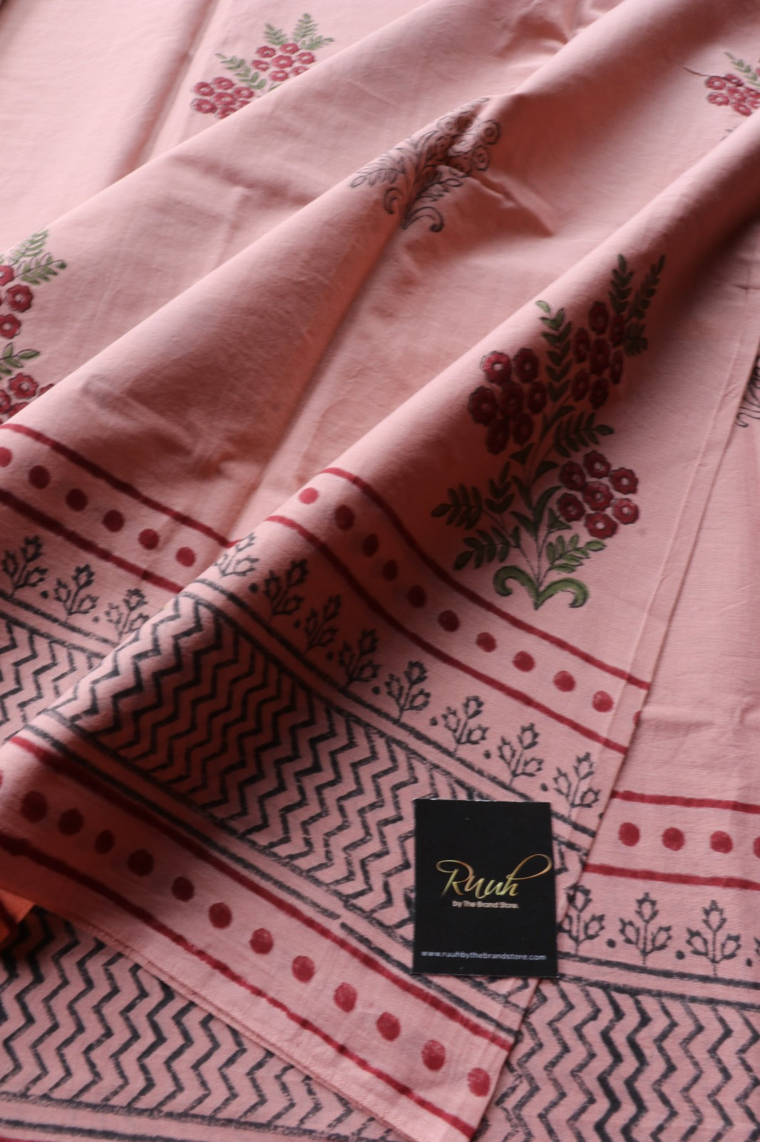 JAIPUR COTTON SAREE IN MAUVE COLOUR