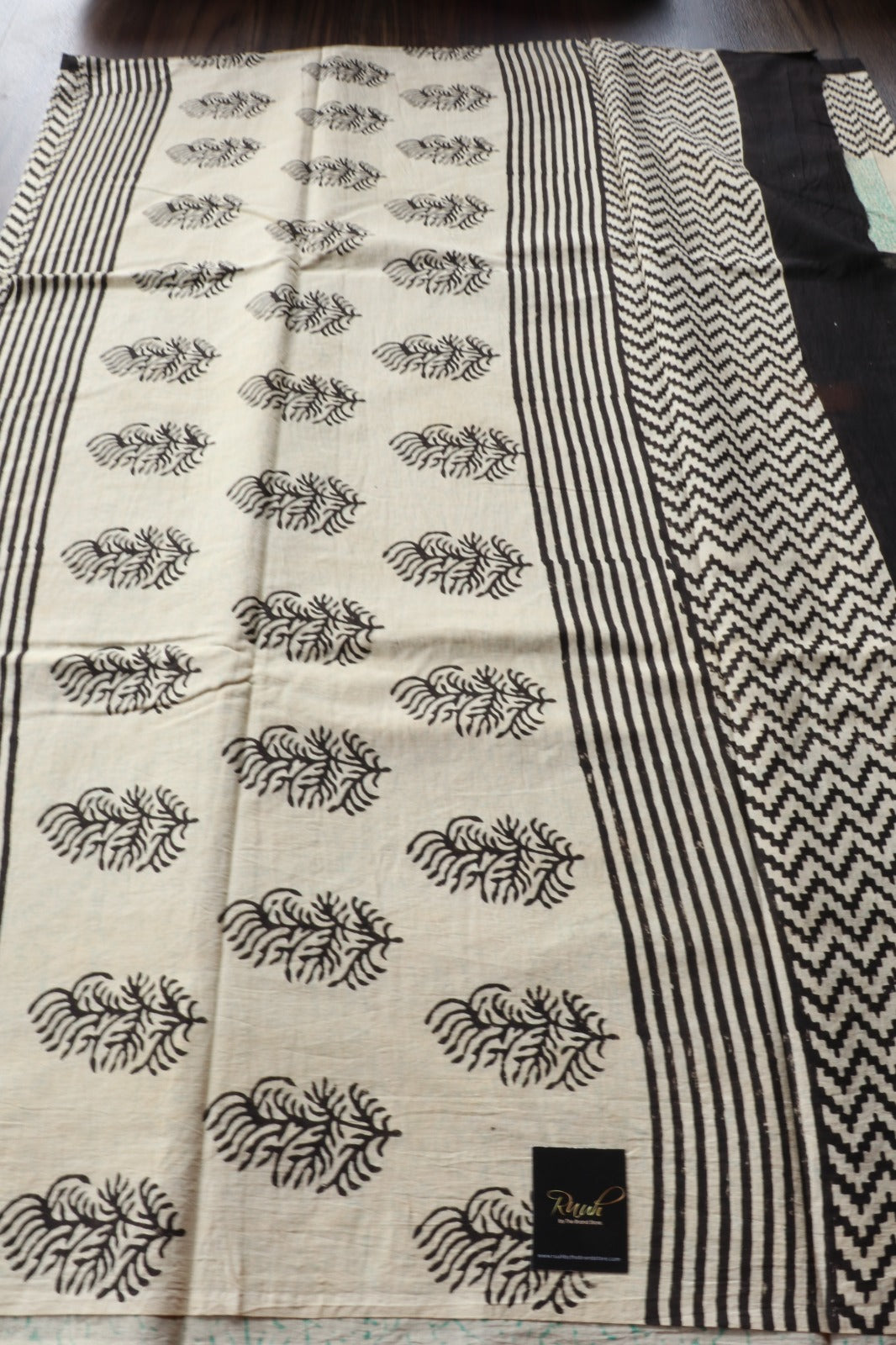 JAIPUR COTTON SAREE IN CREAM COLOUR