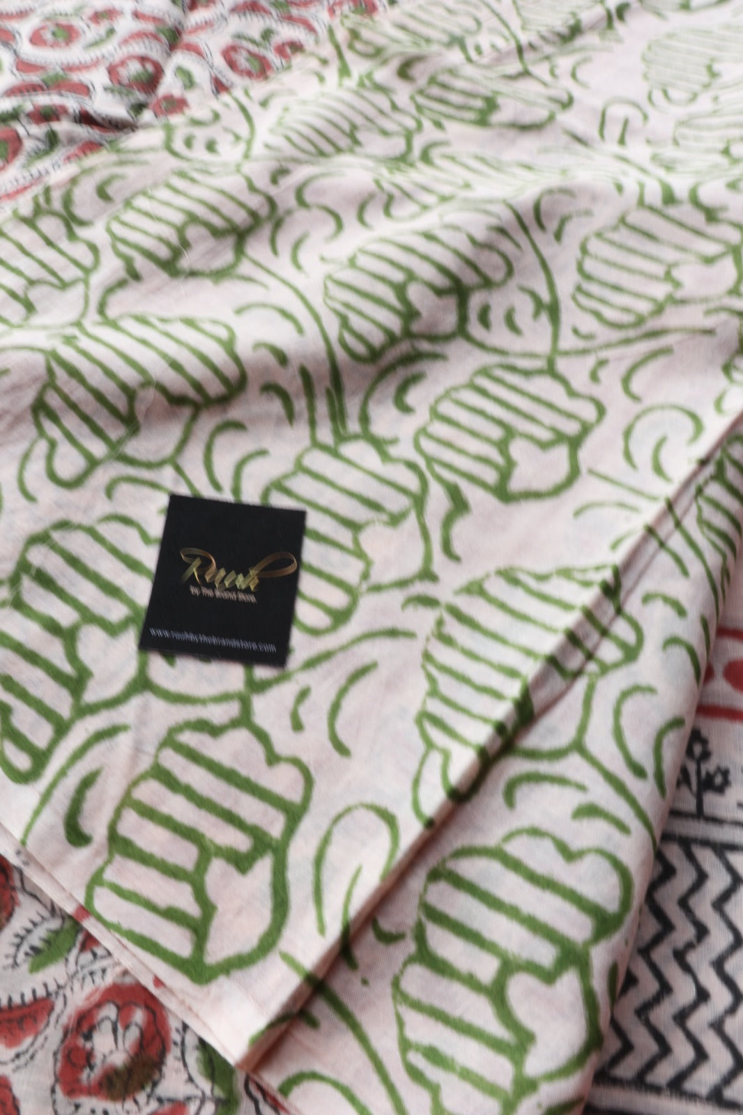 JAIPUR COTTON SAREE IN LIGHT PEACH COLOUR