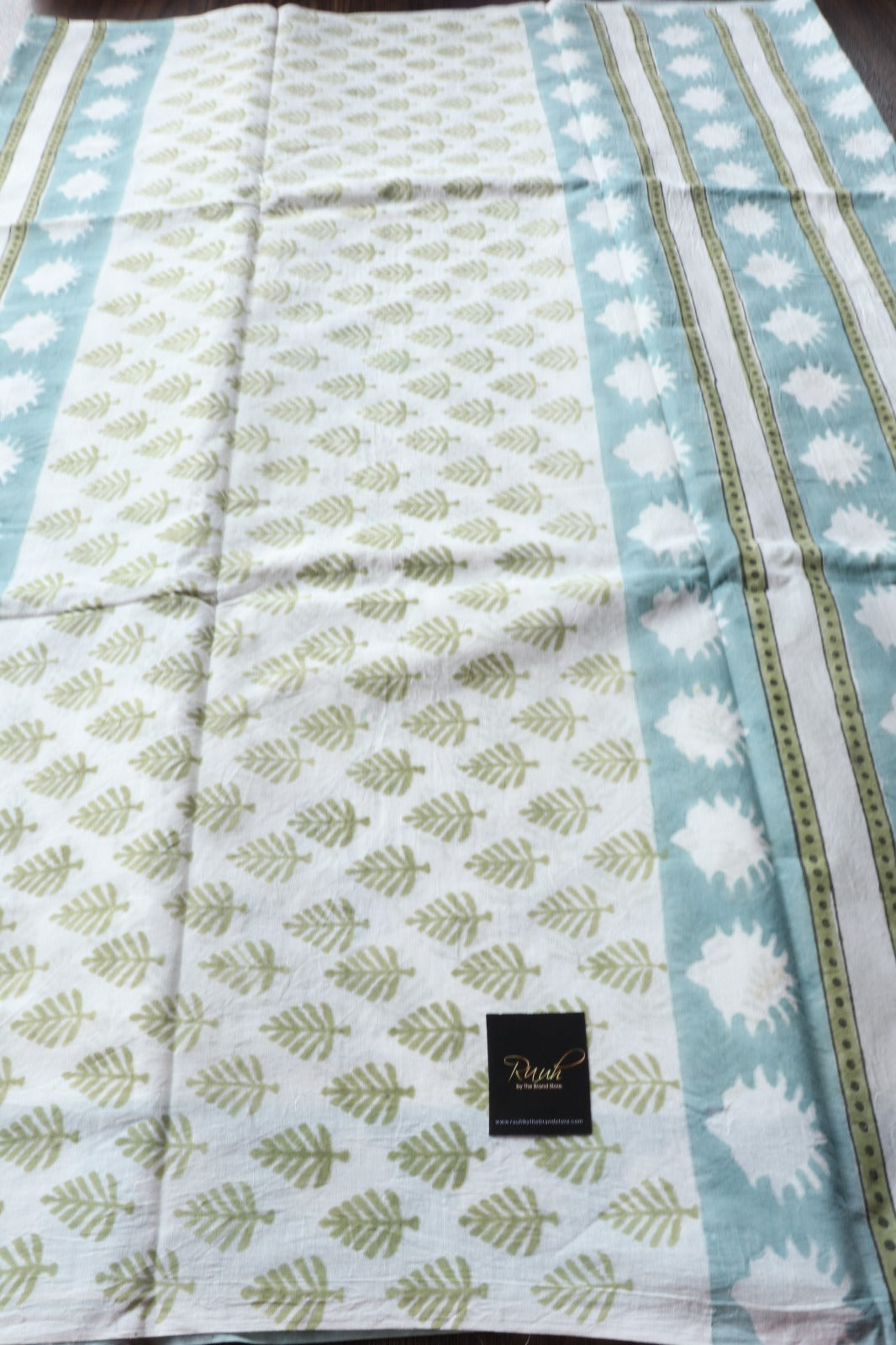 JAIPUR COTTON SAREE IN WHITE COLOUR