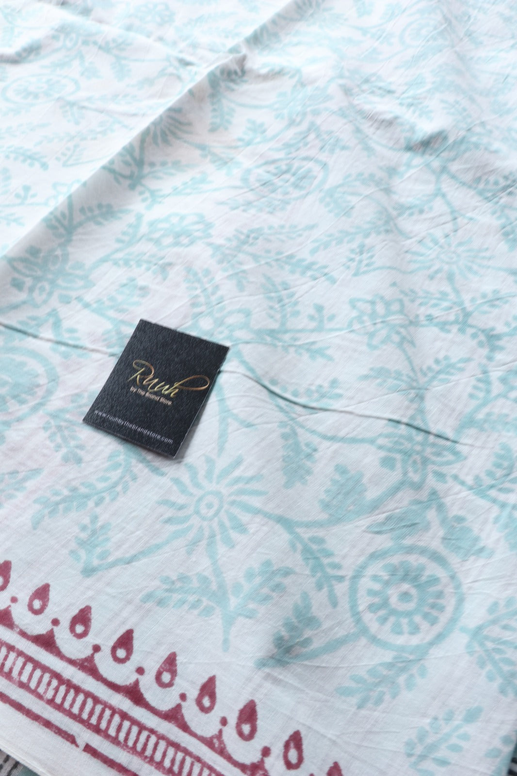 JAIPUR COTTON SAREE IN WHITE COLOUR