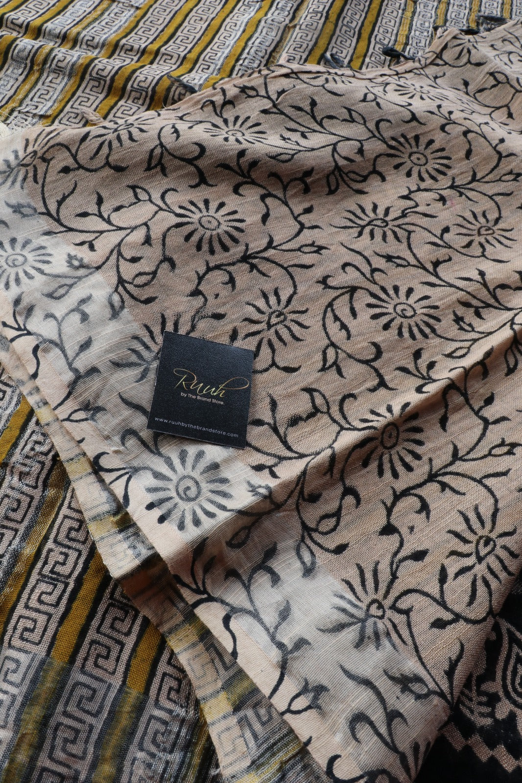 LINEN COTTON SAREE 5