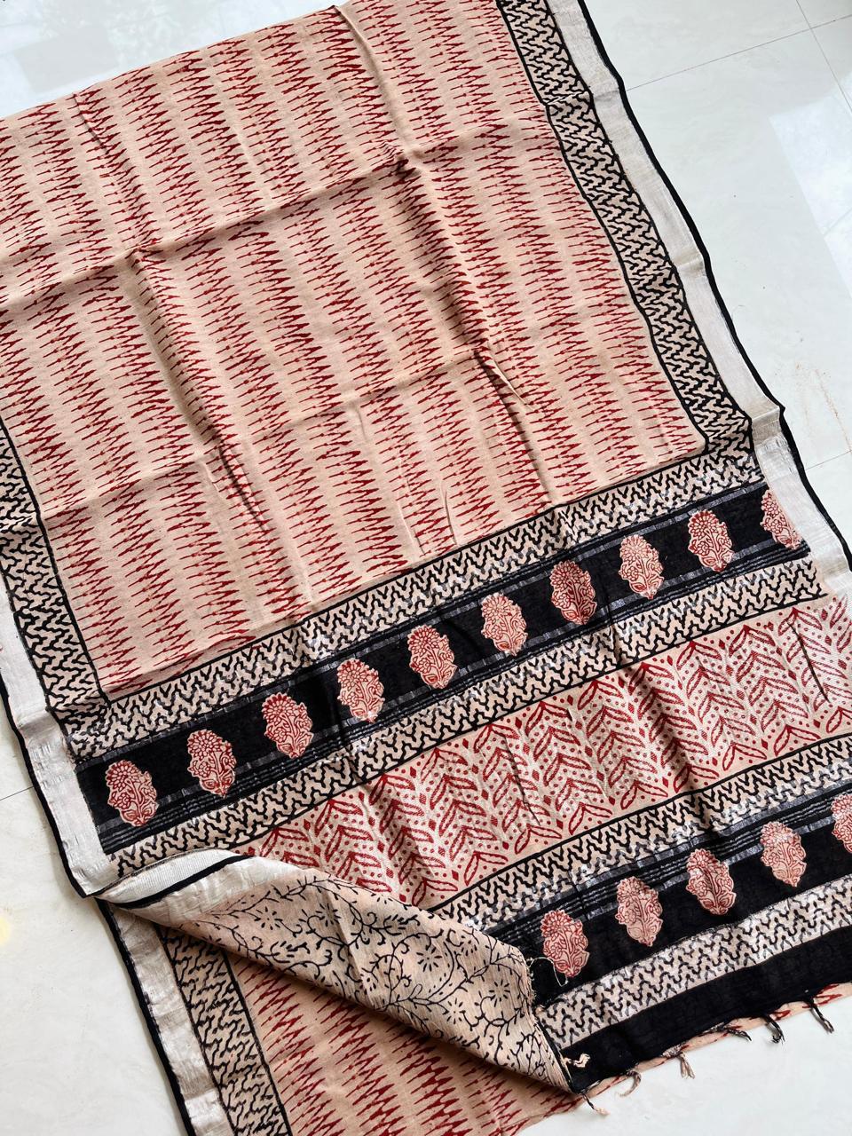 LINEN COTTON SAREE 2