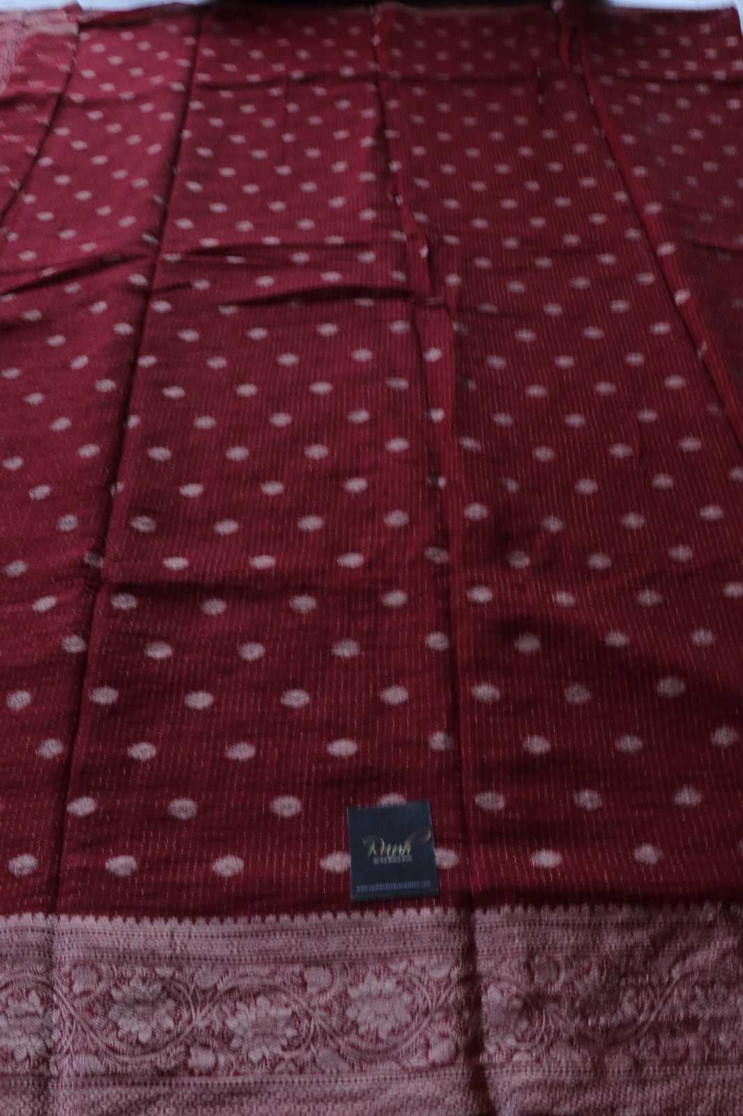 BROWN VISCOSE CHINNON SAREE