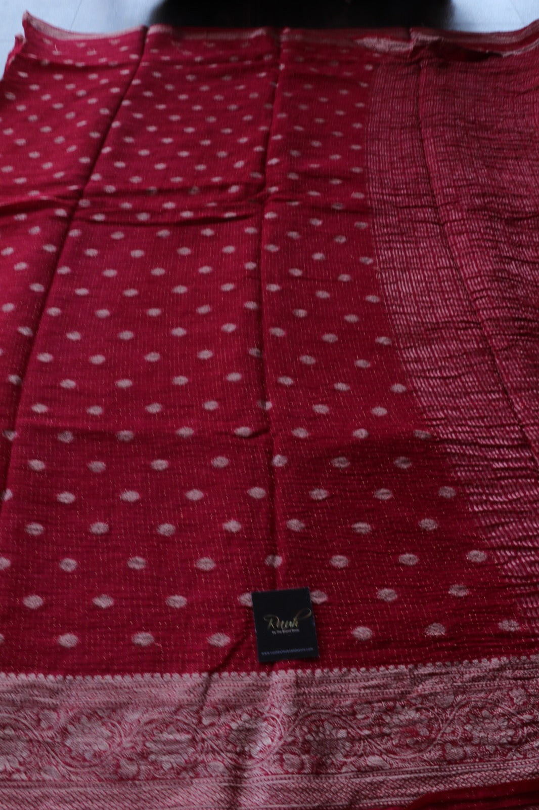 DARK PINK VISCOSE CHINNON SAREE