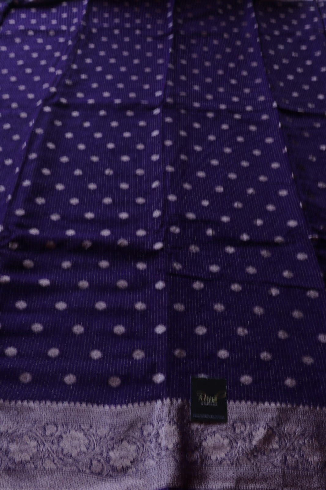 PURPLE VISCOSE CHINNON SAREE