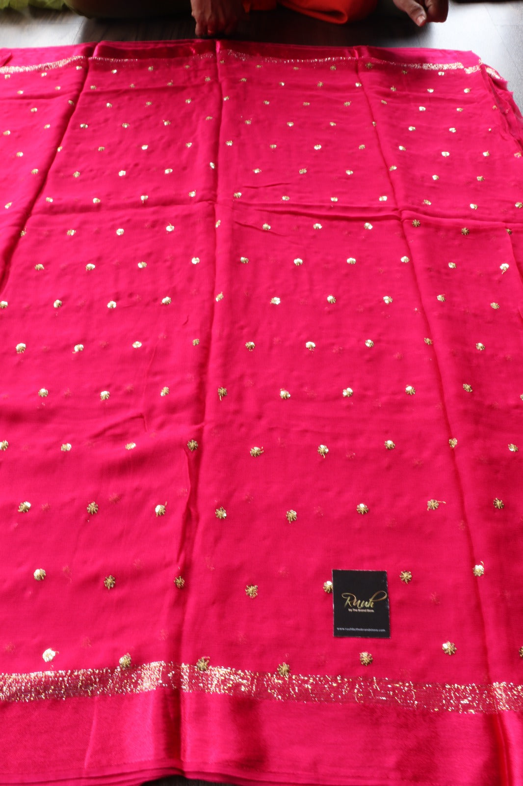 PINK VISCOSE GEORGETTE SAREE