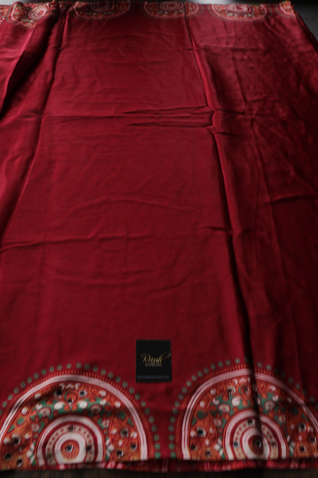 MAROON SEMI MODAL SILK SAREE