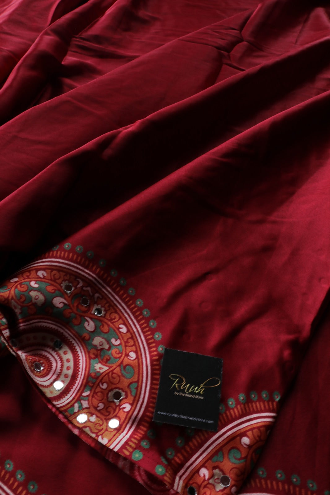 MAROON SEMI MODAL SILK SAREE