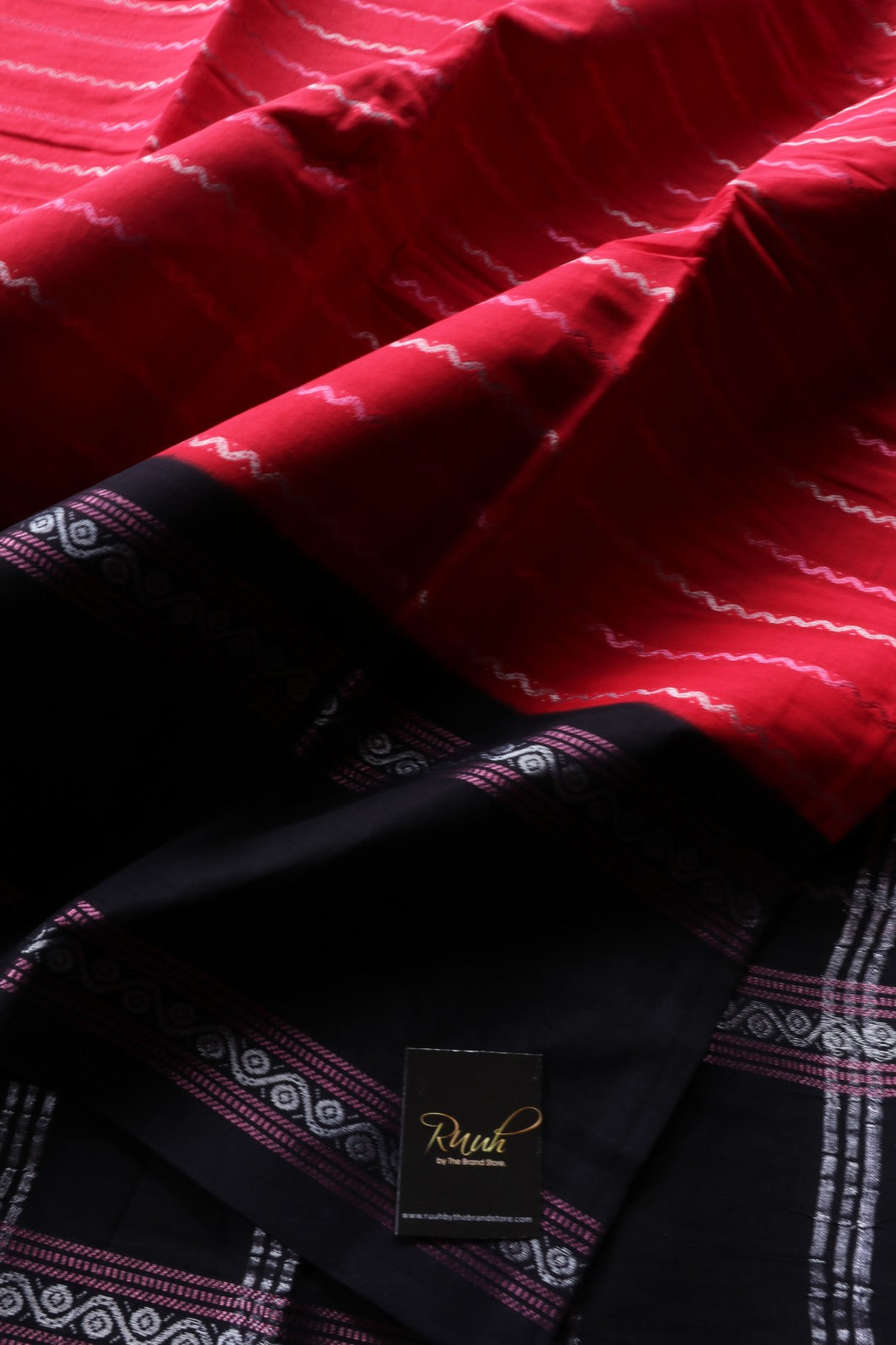 RED -BLACK MADURAI SUNGUDI SAREE